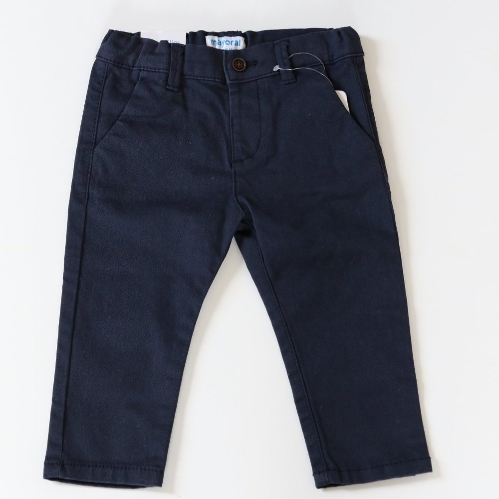 Mayoral Baby Boy Slim Fit Navy Chinos - NWT
